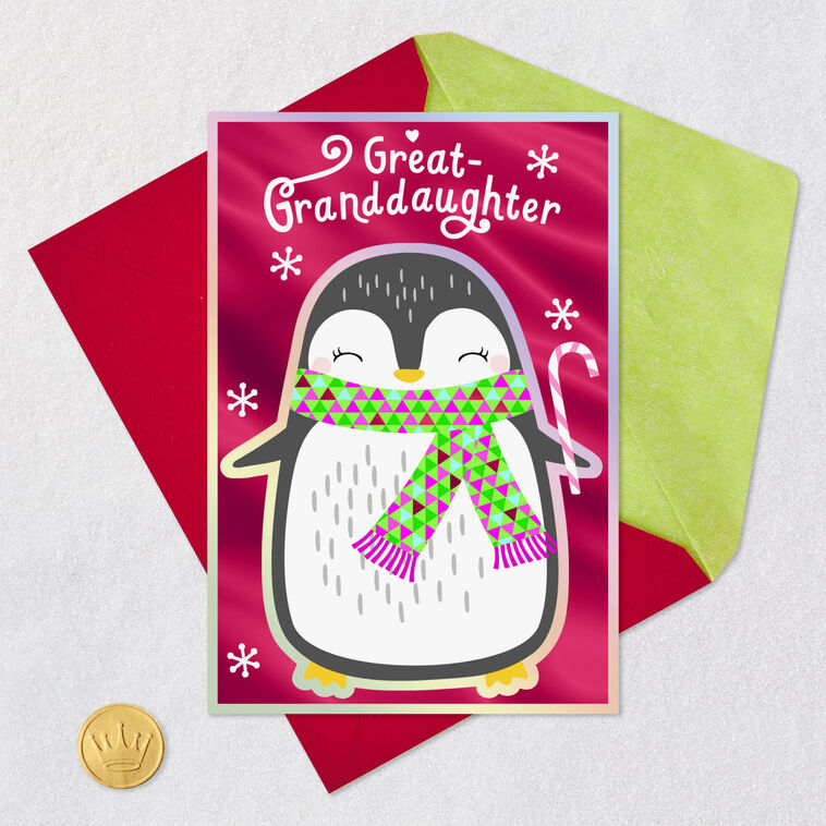 You're Loved So Much Christmas Card for Great-Granddaughter, , large image number 5