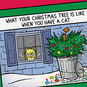 Cat or Dog Holiday Tree Funny Christmas Cards Pack Card Front Detail image number 4