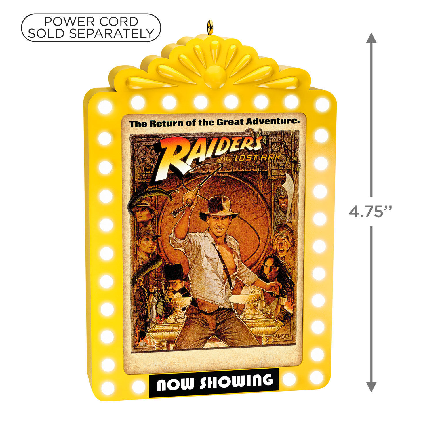 Raiders of Lost Ark Movie Poster Marquee Ornament  image number 3