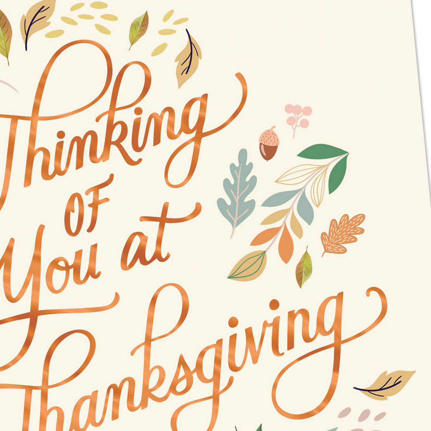 Fall Botanical Border Thanksgiving Card  image number 4