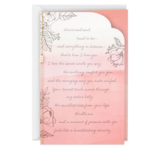 A Kiss From Your Lips Thrills Me Love Card, 