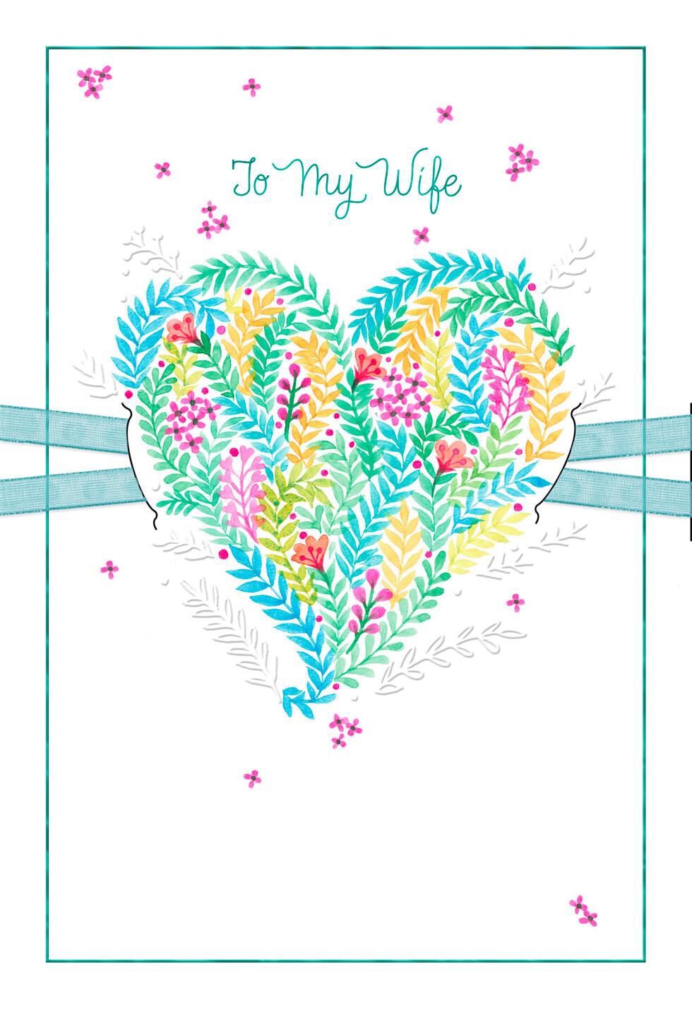 Heart to Heart Mother's Day Card From Husband