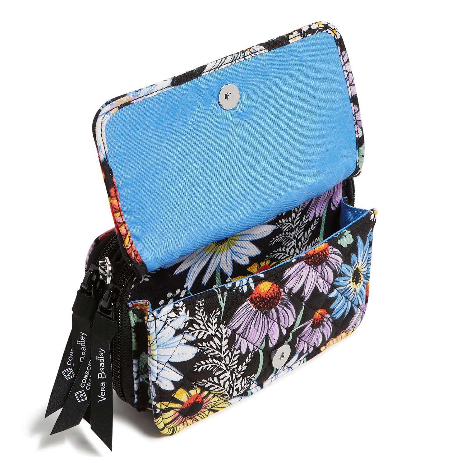 Vera Bradley RFID All in One Crossbody Purse in Daisies Handbags Purses Hallmark