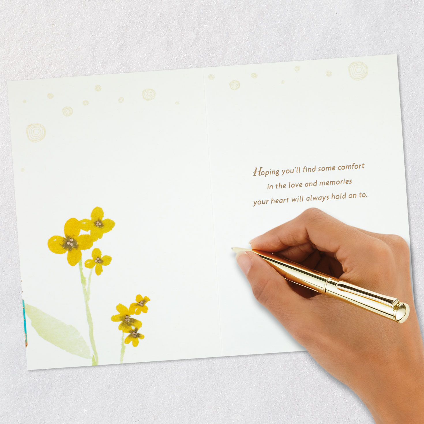 Bluebird with Flowers Sympathy Card  image number 6