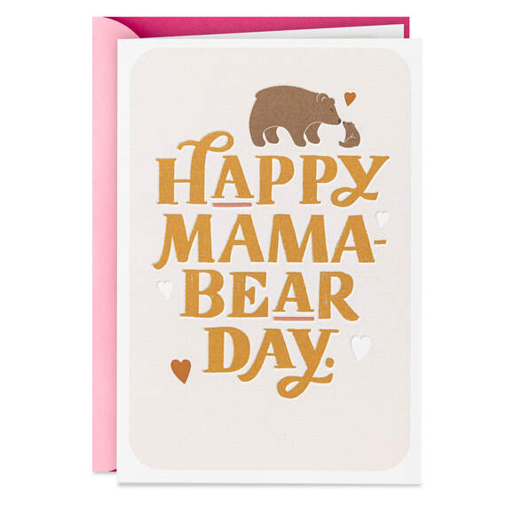 Happy Mama-Bear Day Mother's Day Card, , large image number 1