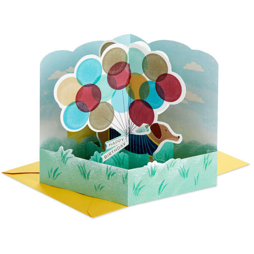 All Day Happy 3D Pop-Up Birthday Card, 