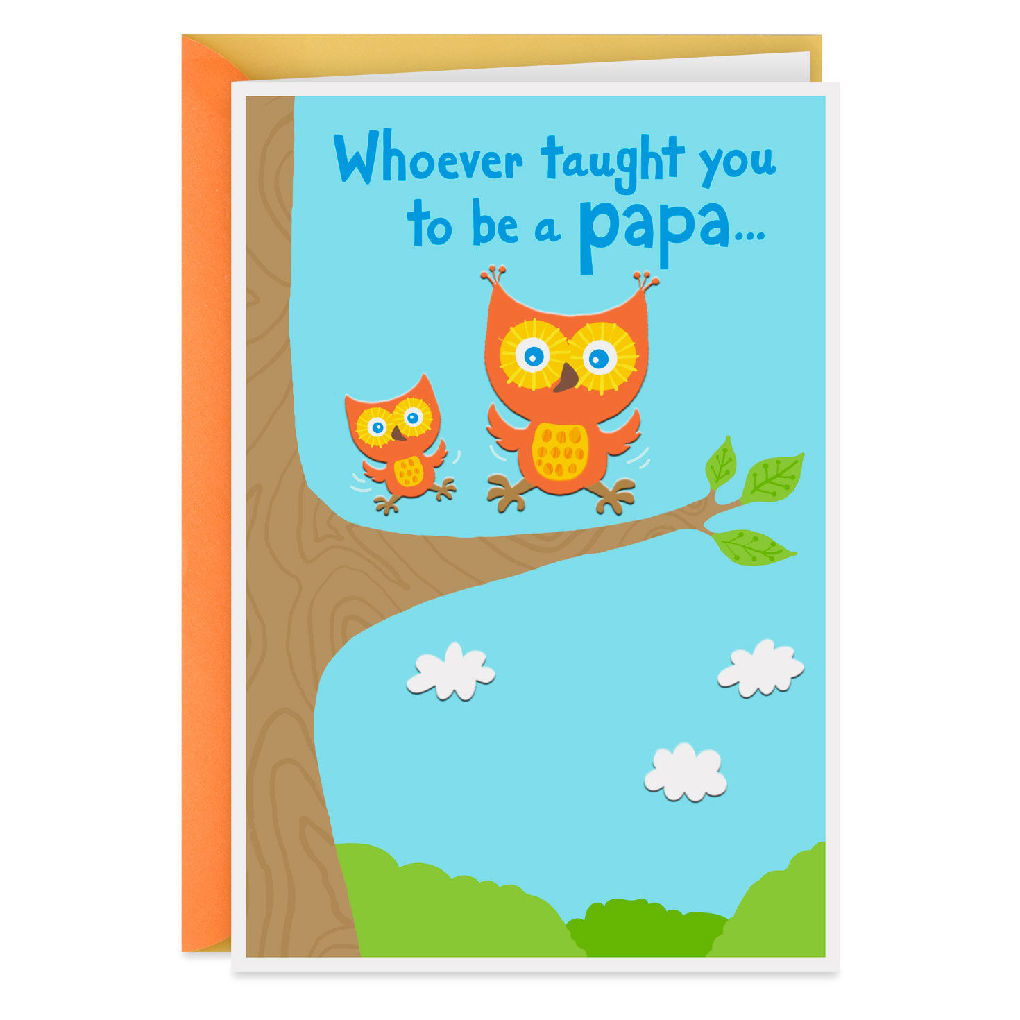 Cute Owls Grandparents Day Card for Papa