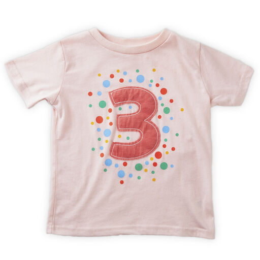 Pink Third Birthday T-Shirt, 3T, 