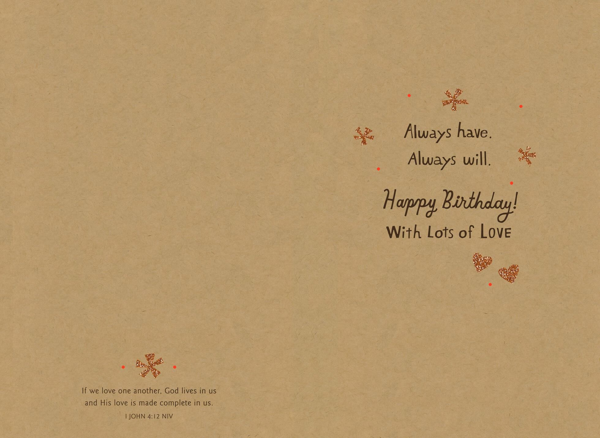 Love Our Life Together Religious Birthday Card