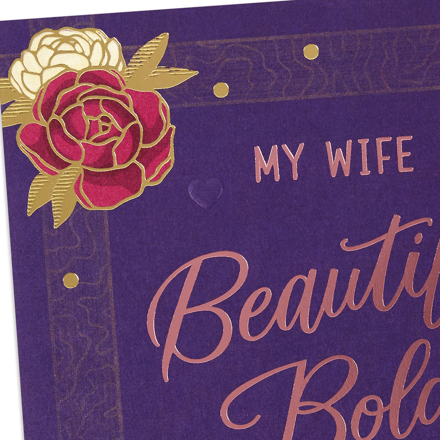 Beautiful, Bold, Beloved Birthday Card for Wife, , large image number 5