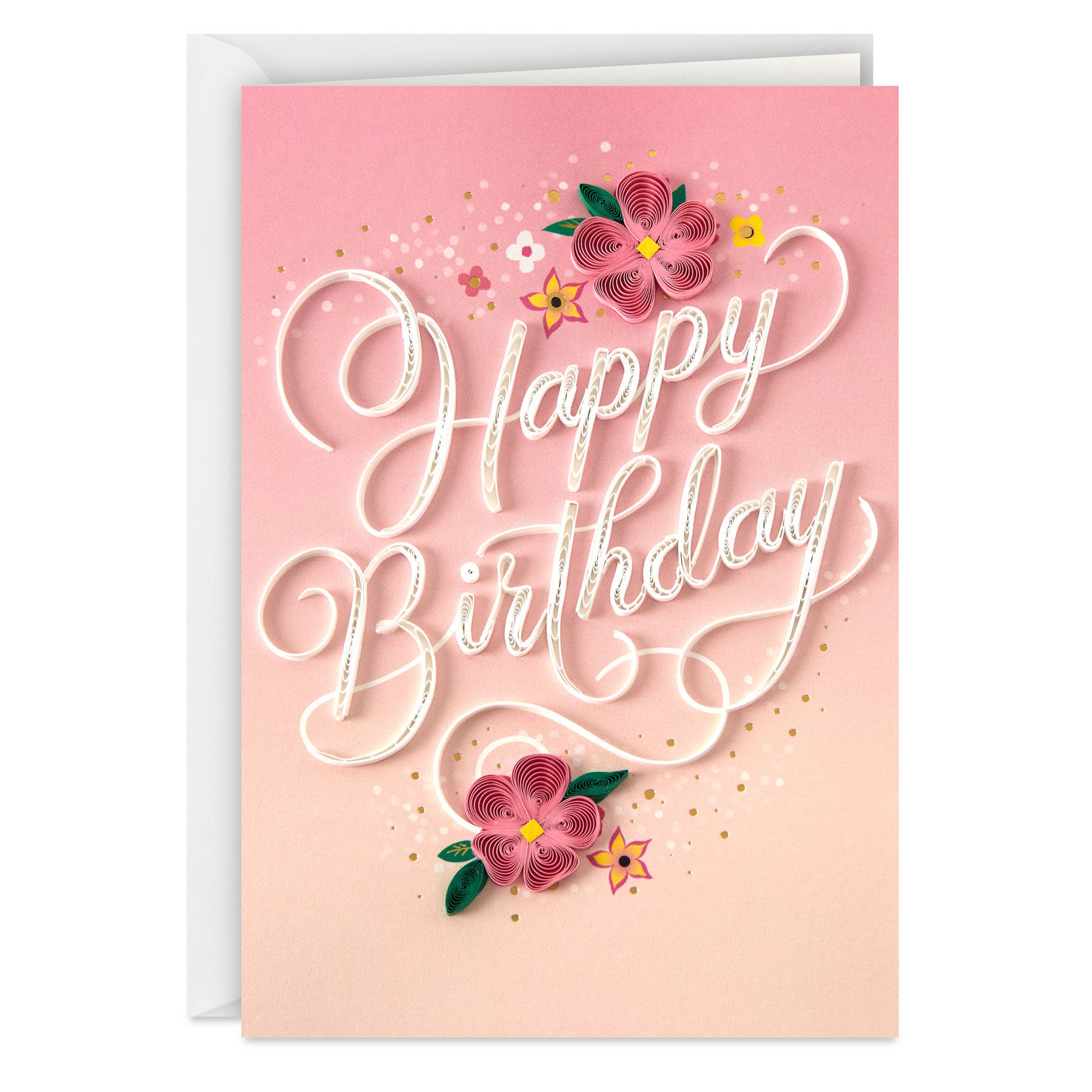 The Loveliest Reason to Celebrate Quilled Paper Handmade Birthday Card