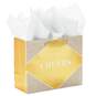 7.7" Horizontal Cheers on Gold Gift Bag With Tissue, , large image number 1