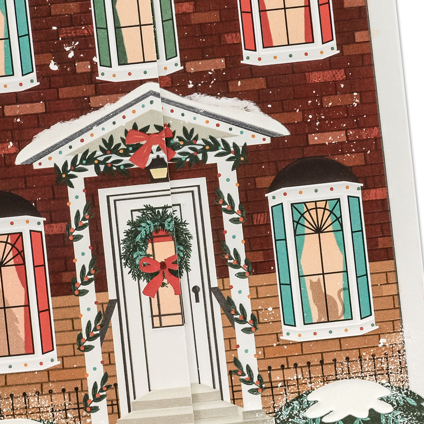Holiday Home Christmas Card from Both of Us Card Front Detail image number 4