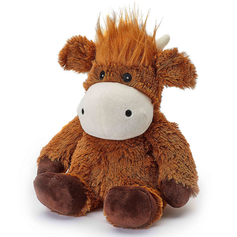 Intelex Warmies Highland Cow Scented Stuffed Animal, 13"
