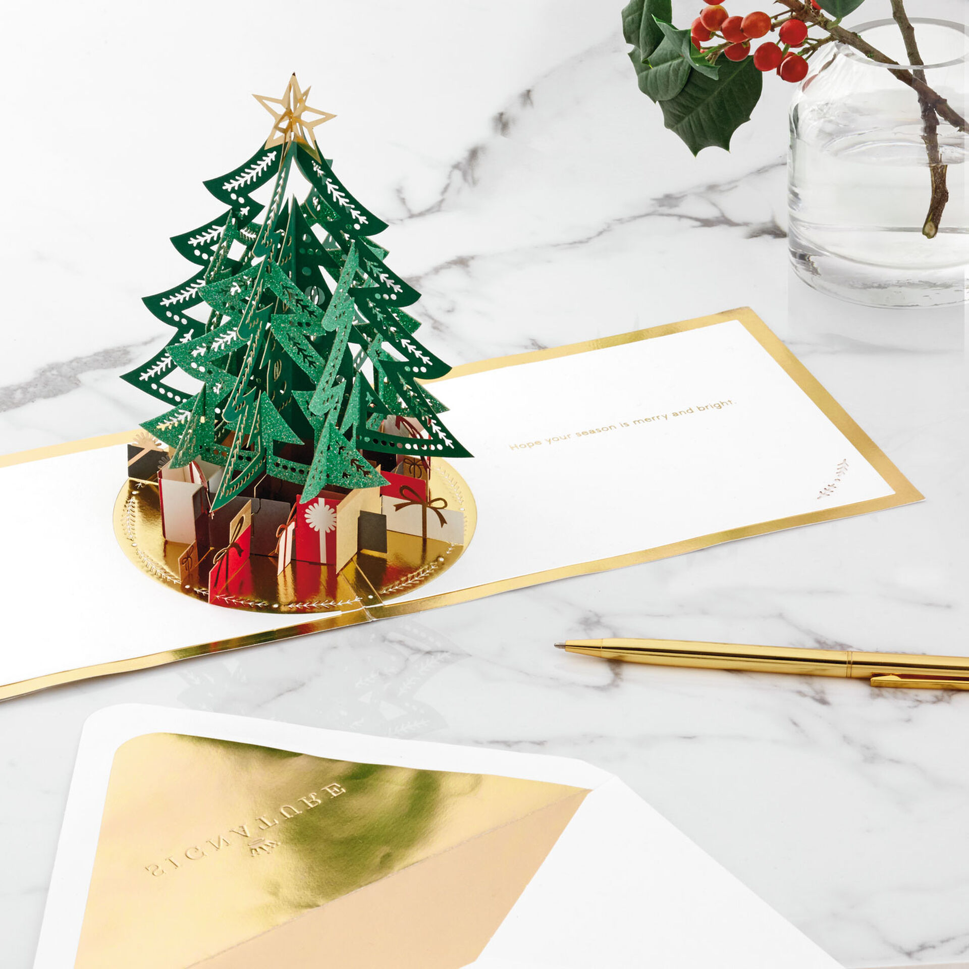 Tree With Presents 3D Pop Up Christmas Card - Greeting Cards - Hallmark