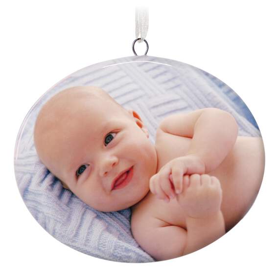 1-Sided Oval Ceramic Photo Ornament, , large image number 1