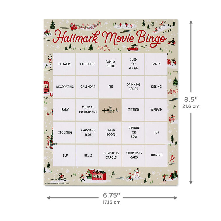 Hallmark Channel Christmas Movie Bingo Game Pad Family Games Hallmark hallmark-channel-christmas-movie-bingo-game-pad-family-games-hallmark