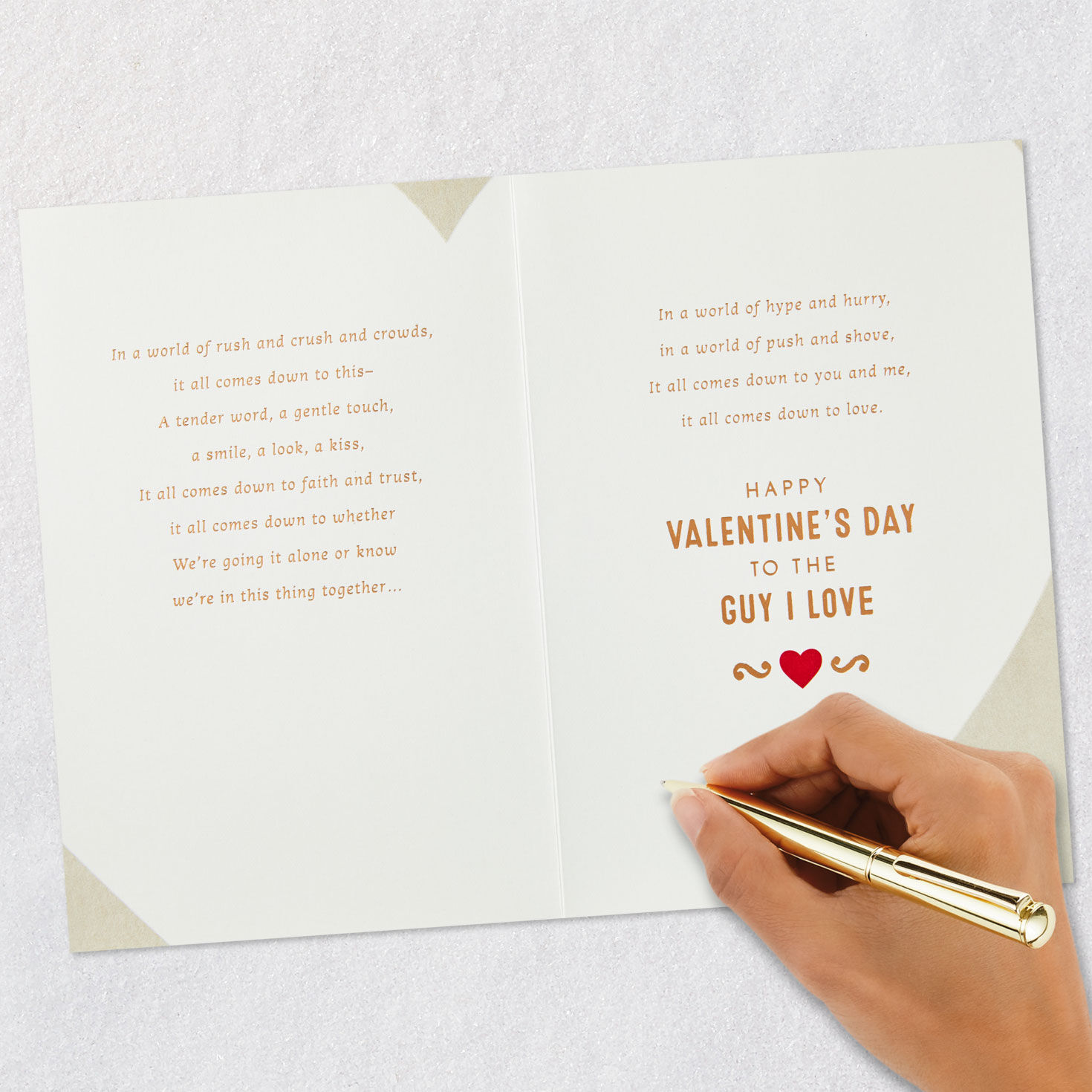 You & Me Valentine's Day Card signing card image number 6