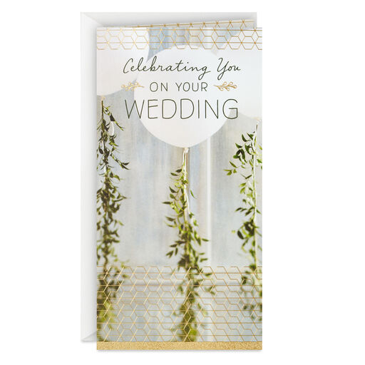 Celebrating You Money Holder Wedding Card, 