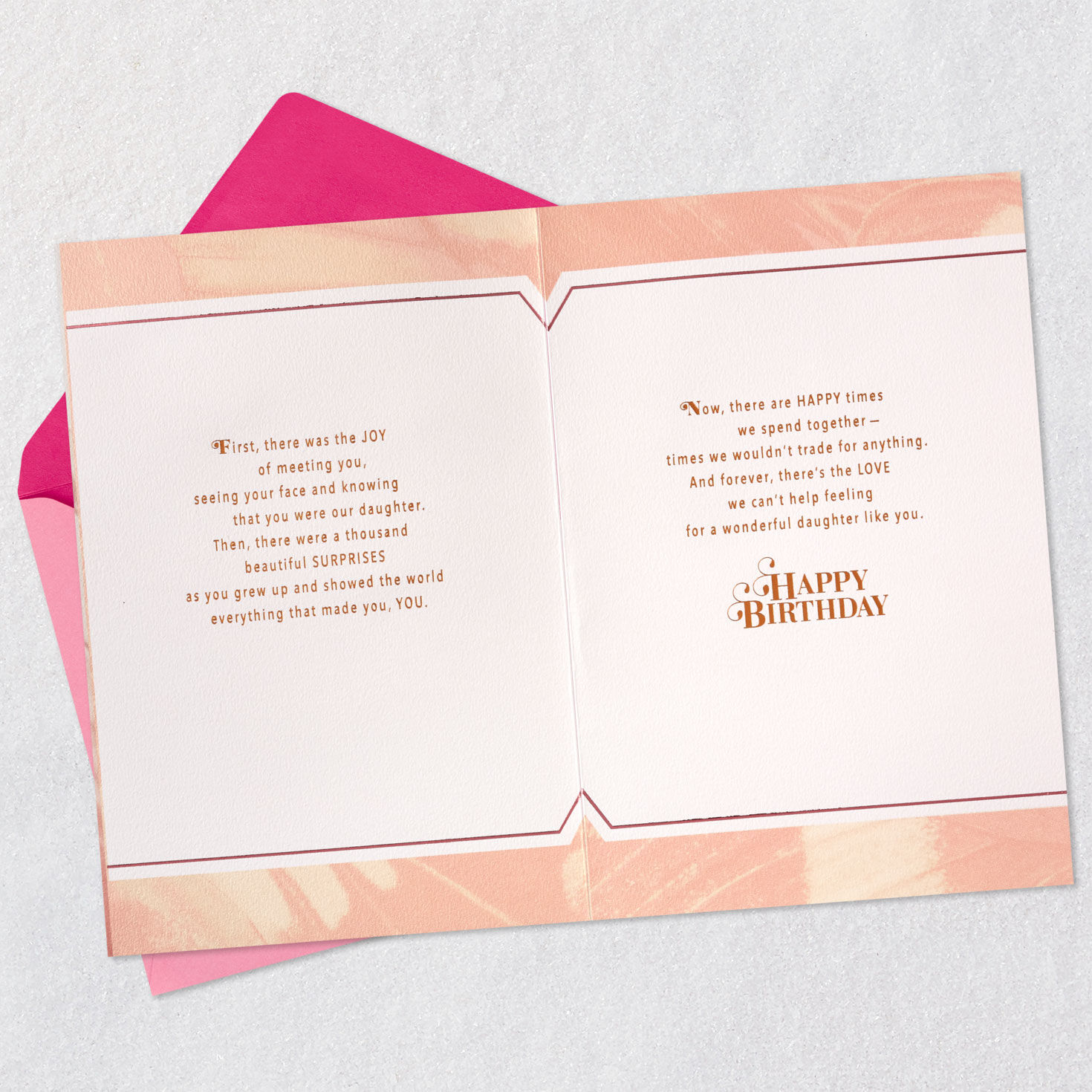 Butterfly Birthday Cake Card for Daughter from Us Open card with envelope image number 4