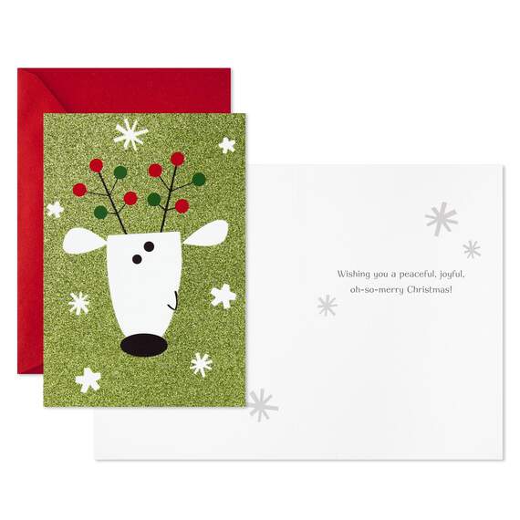 Smiling Reindeer Christmas Cards, Box of 16, , large image number 4