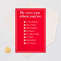 He Sees You When… Funny Christmas Card, , large image number 5