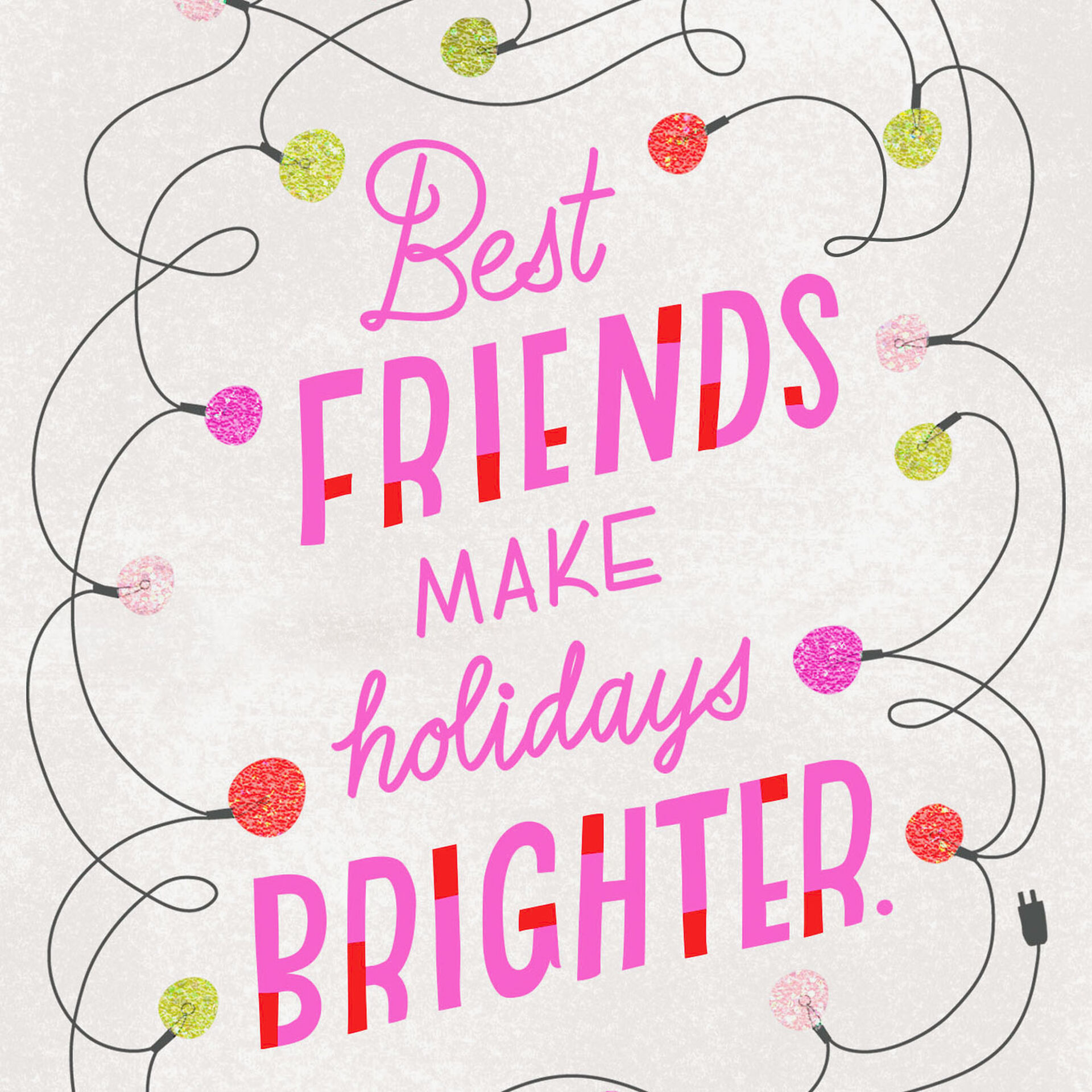 Best Friends Make Holidays Brighter Christmas Card - Greeting Cards ...