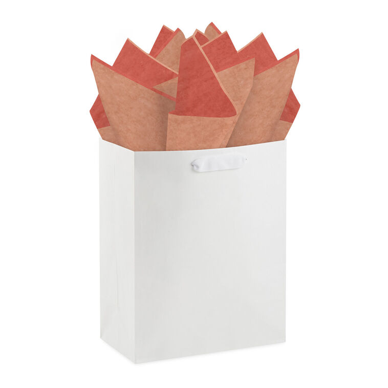 Solid Coral/Peach/Ivory 3-Pack Assortment Tissue Paper, 12 sheets, Coral/Peach/Ivory, large image number 4