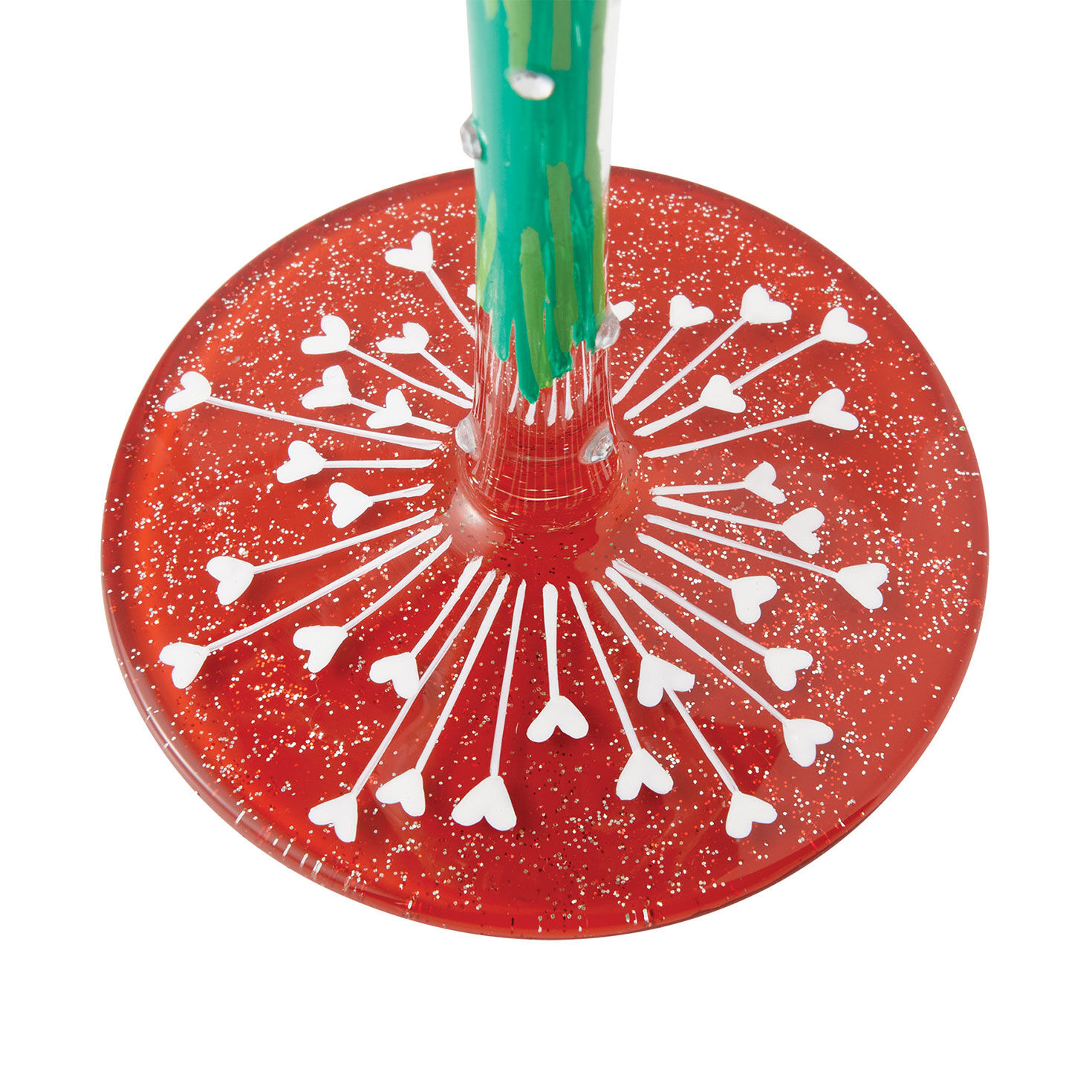 Lolita Valentine's Day Red Rose Hearts Wine Glass  image number 6