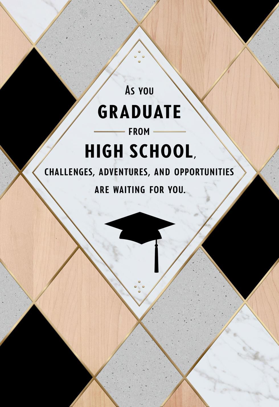 Marble High School Graduation Card Greeting Cards Hallmark