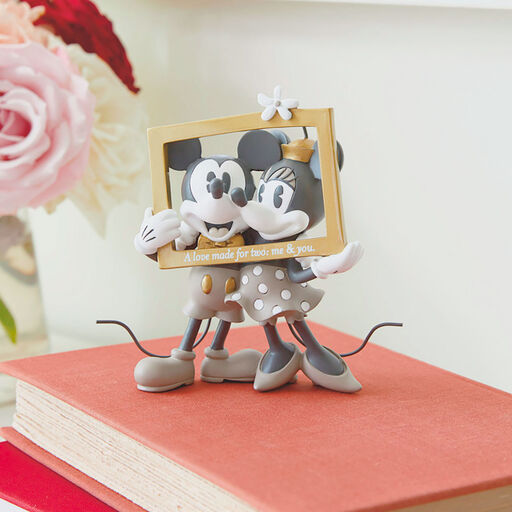 Disney Mickey and Minnie Love Made for Two Figurine, 4.5", 