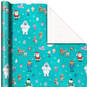 Rudolph the Red-Nosed Reindeer® Blue Christmas Wrapping Paper, 30 sq. ft., , large image number 1