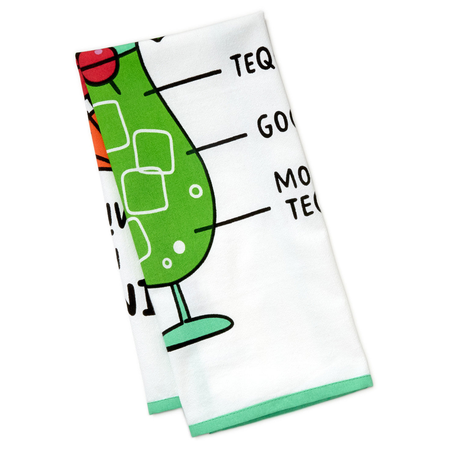 Midday Cocktail Funny Tea Towel, 18x26