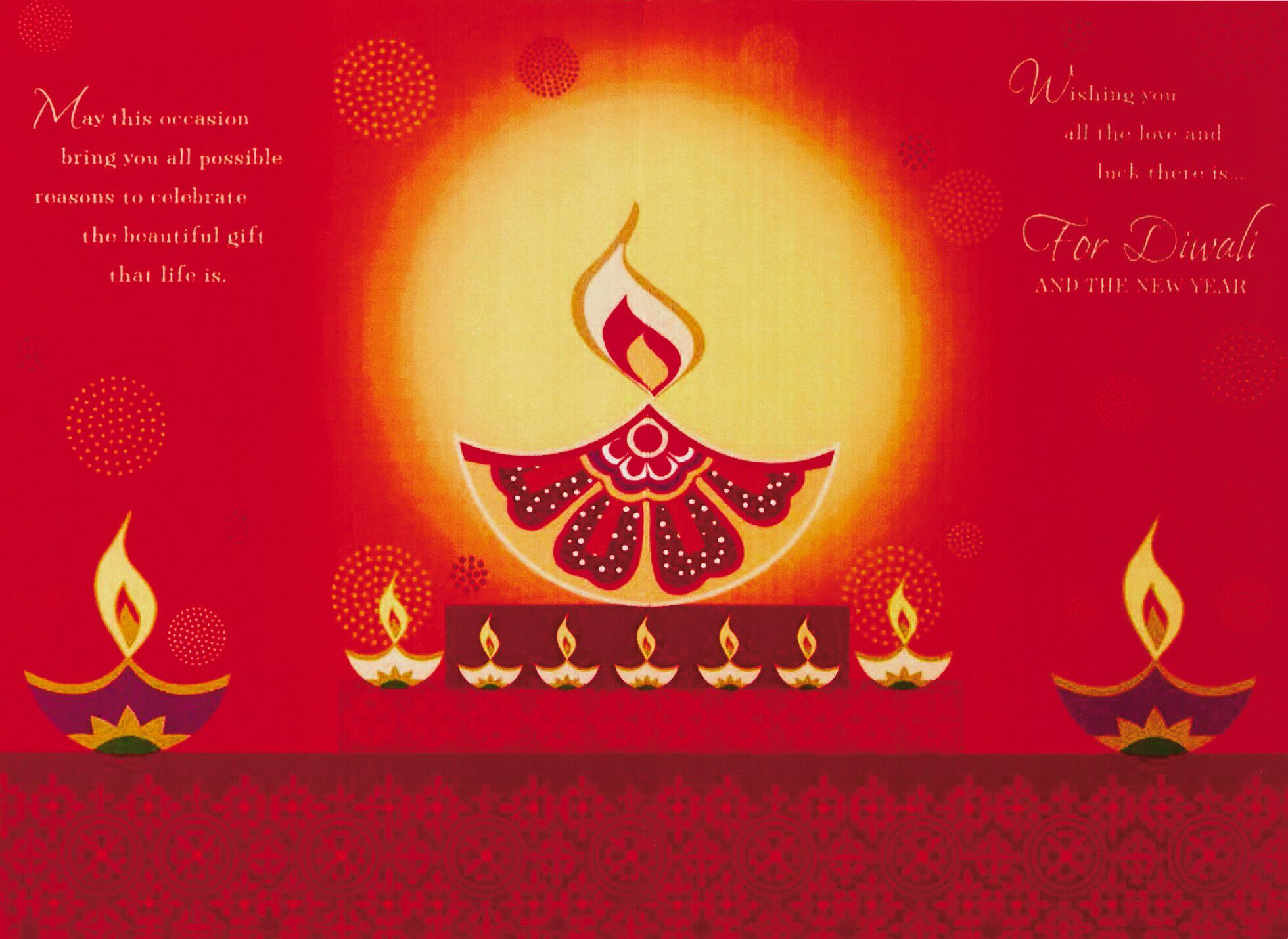 Charms of Deepawali Card