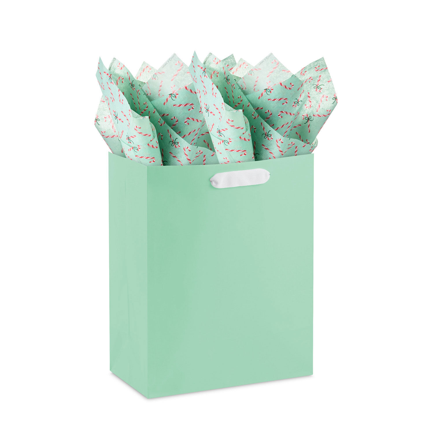 Peppermint-Scented Candy Canes Christmas Tissue Paper in use image number 5