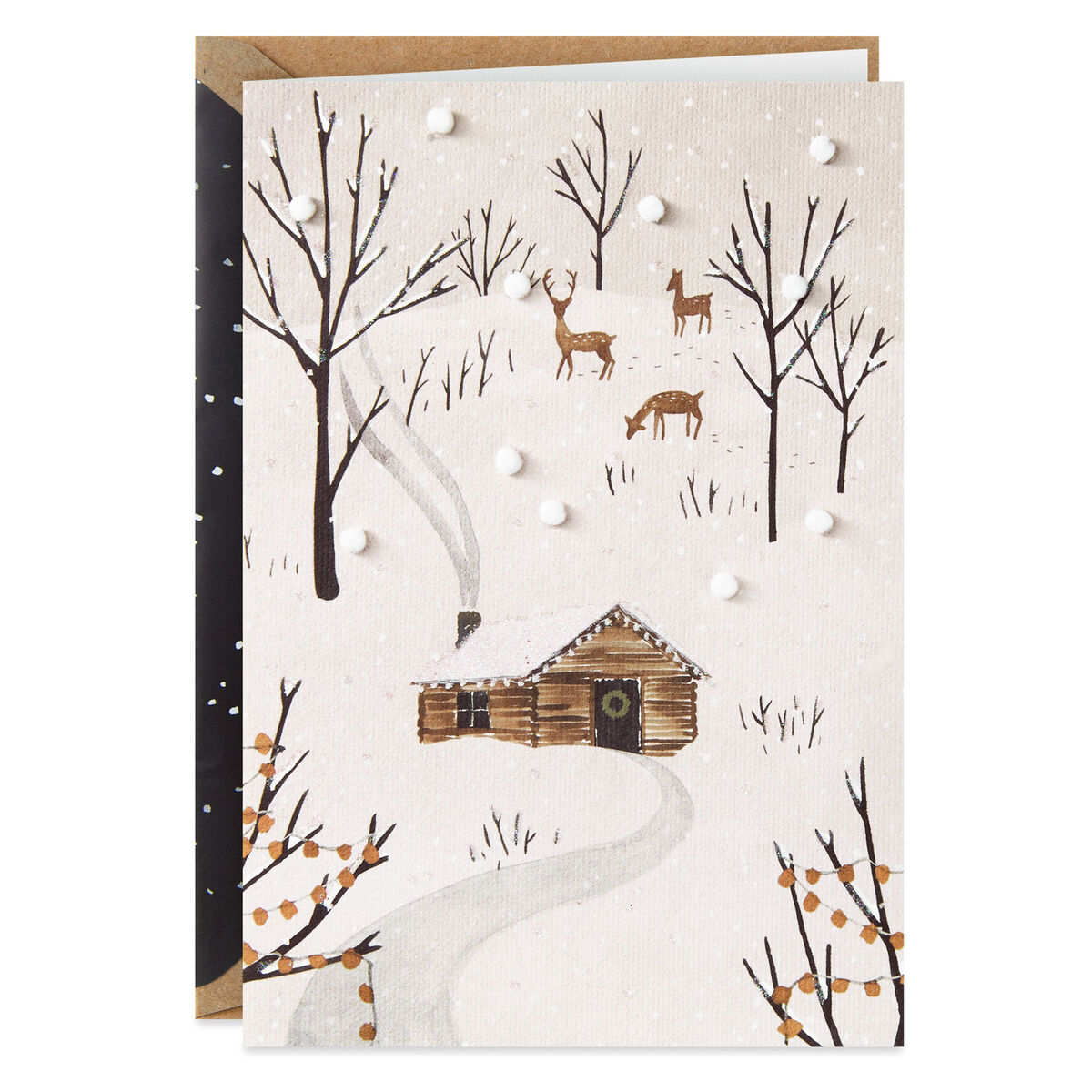 Cabin in the Woods Christmas Card - Greeting Cards - Hallmark