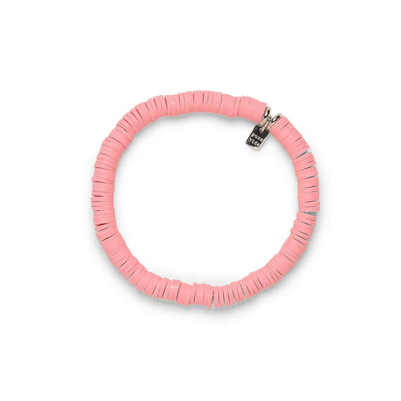 Pura Vida Pink Disc Stretch Bracelet, , large image number 1