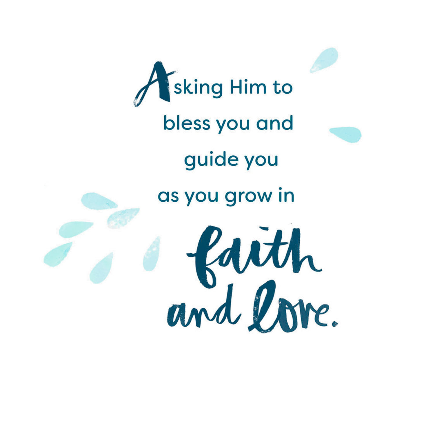 New Beginnings Religious Baptism Card Sentiment image number 3