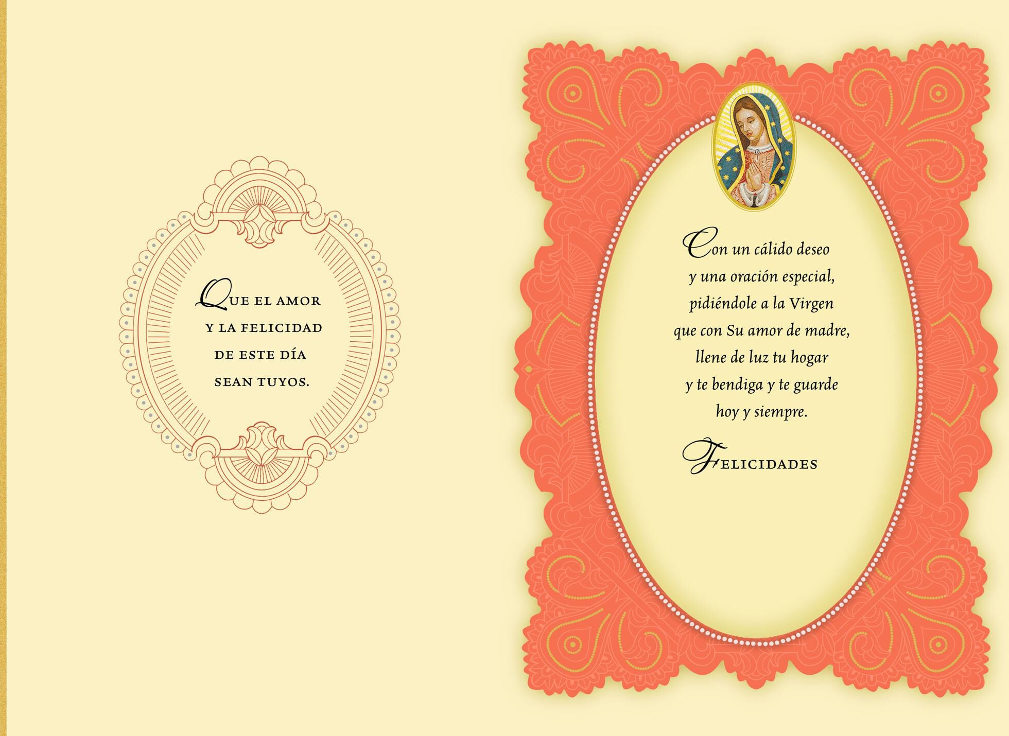 Our Lady Religious Spanish-Language Mother's Day Card
