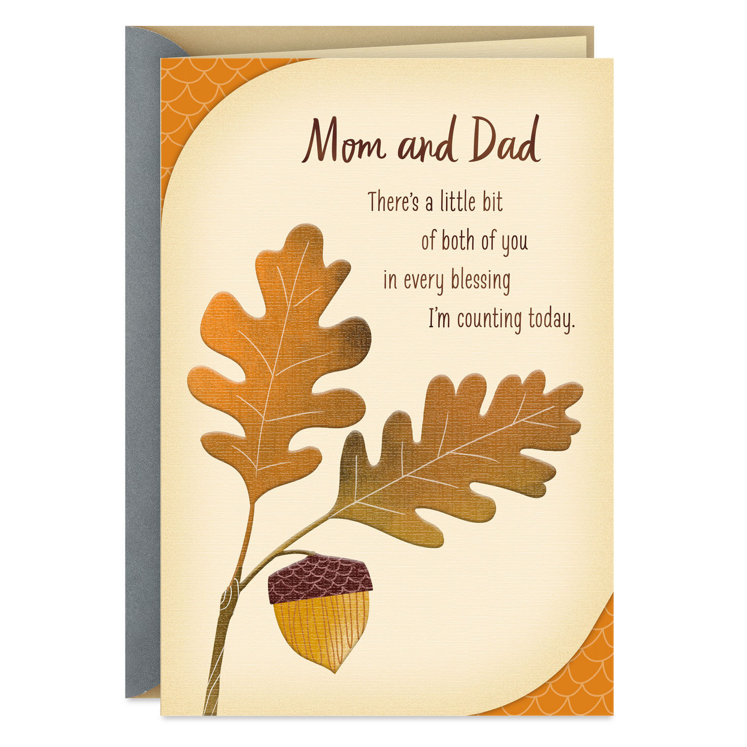 Counting You in My Blessings Thanksgiving Card for Mom and Dad for only USD 3.99 | Hallmark