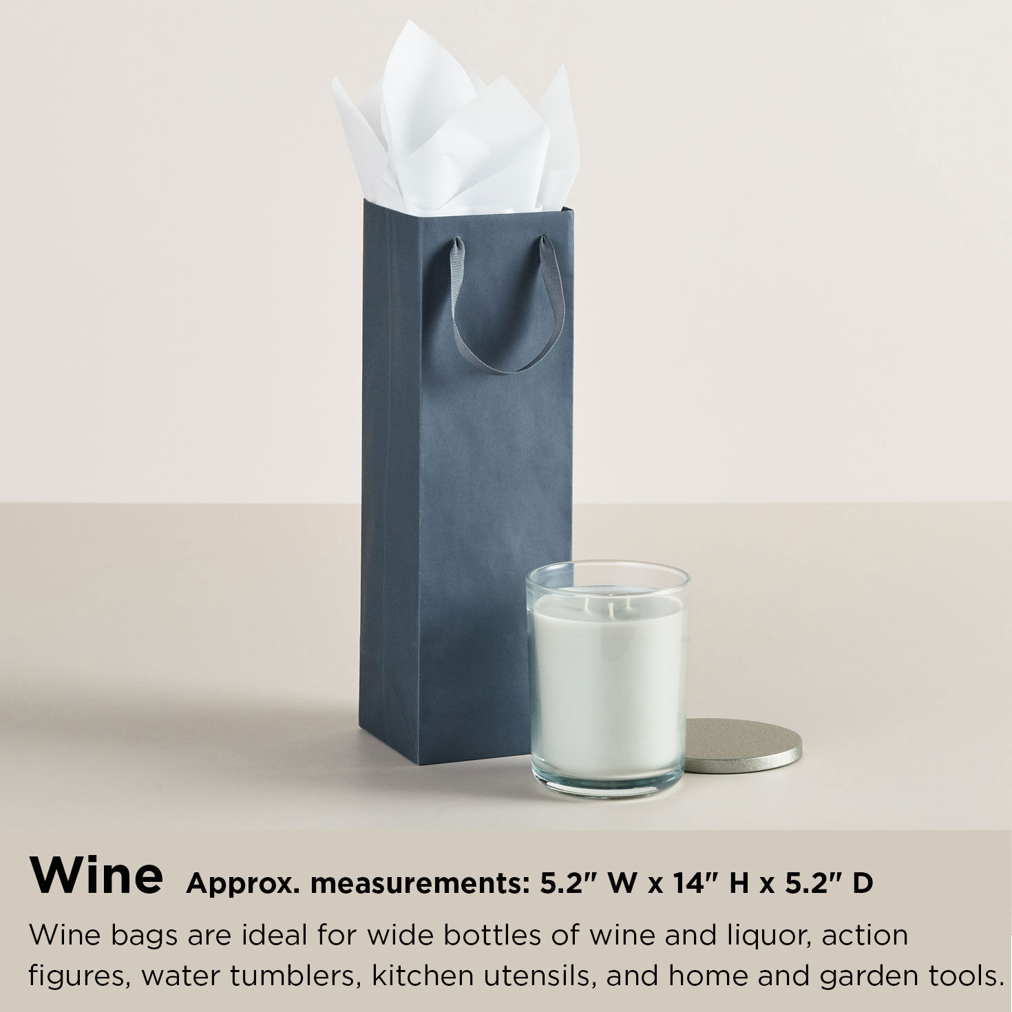 Solid Royal Blue Wine Bag  image number 5