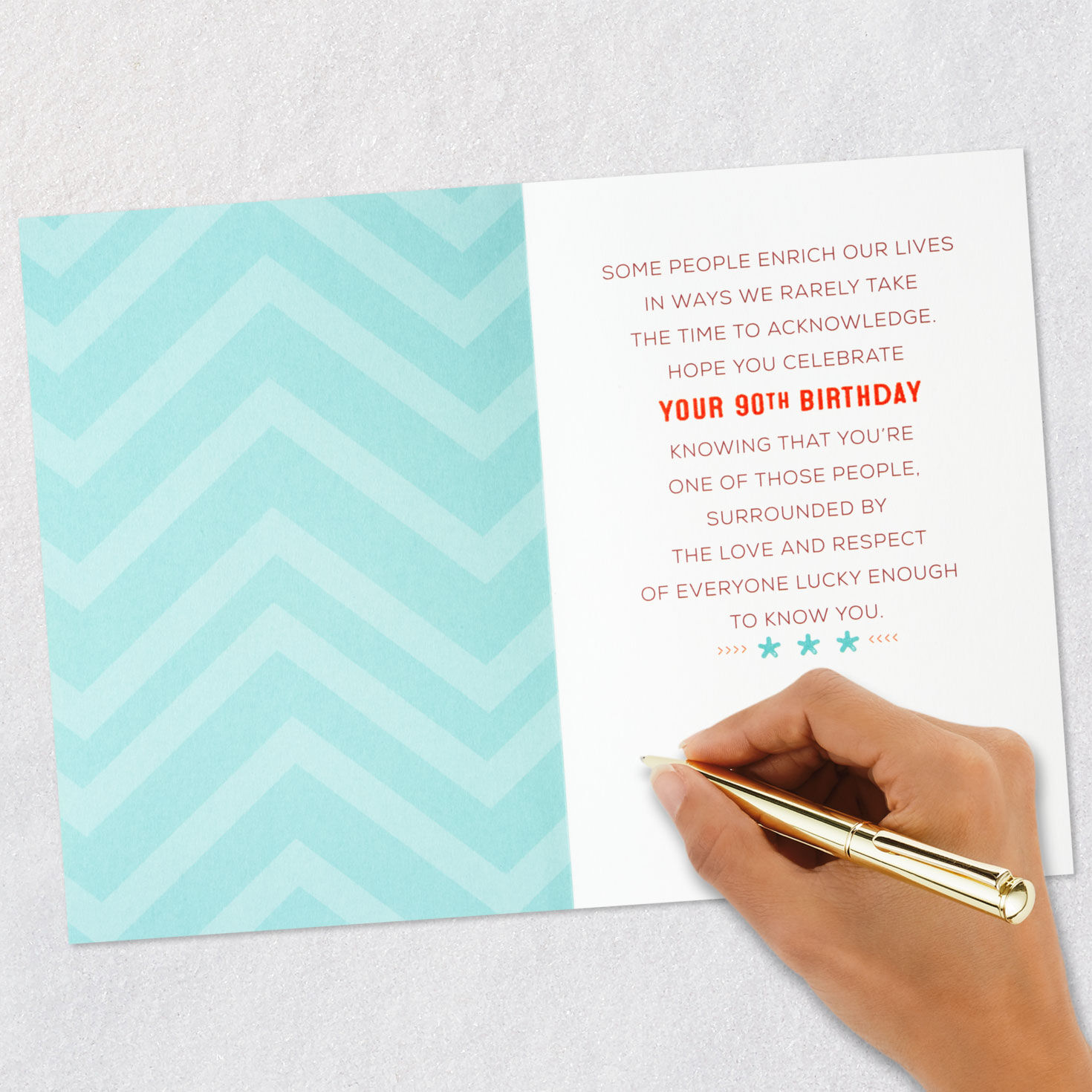 Party D&eacute;cor 90th Birthday Card Signing card image number 6