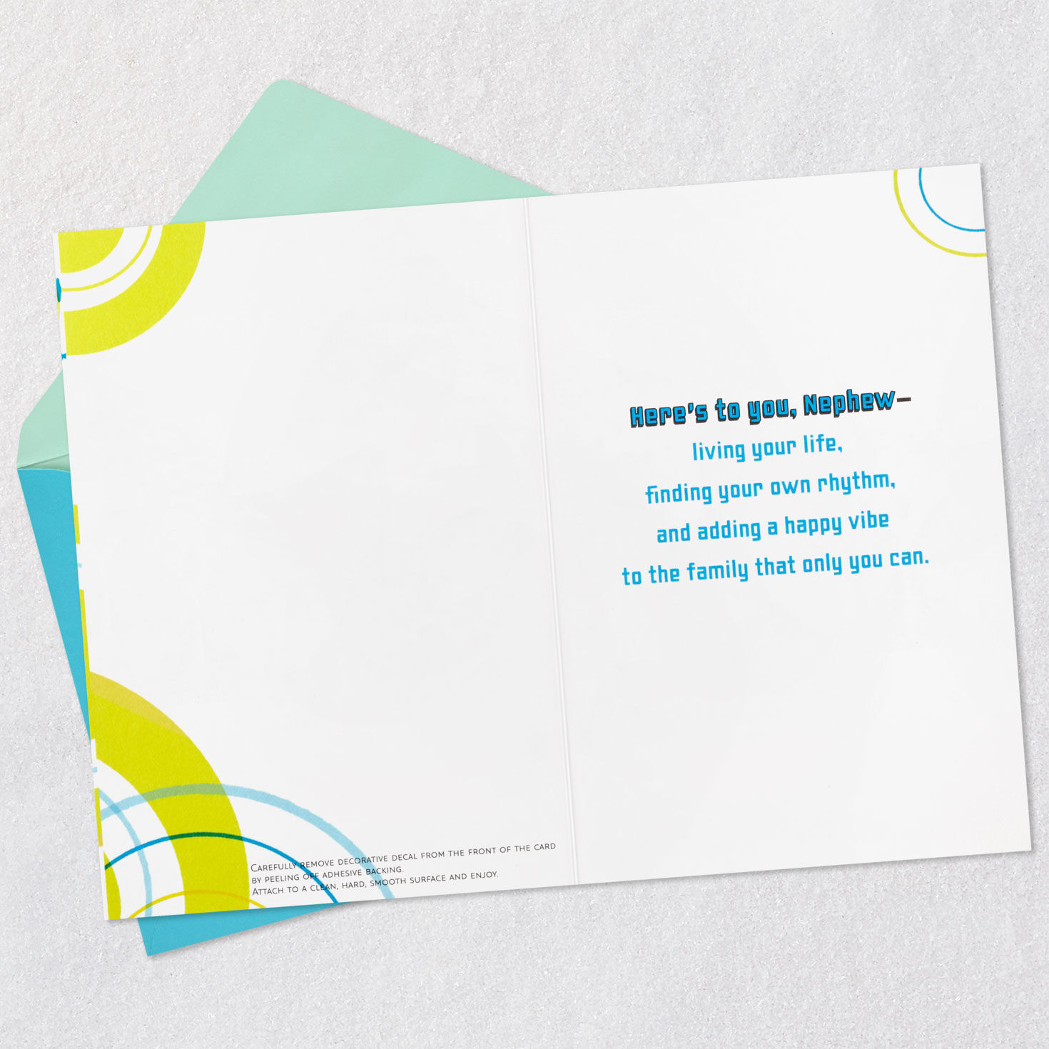You Add a Happy Vibe Birthday Card for Nephew With Decal for only USD 6.99 | Hallmark