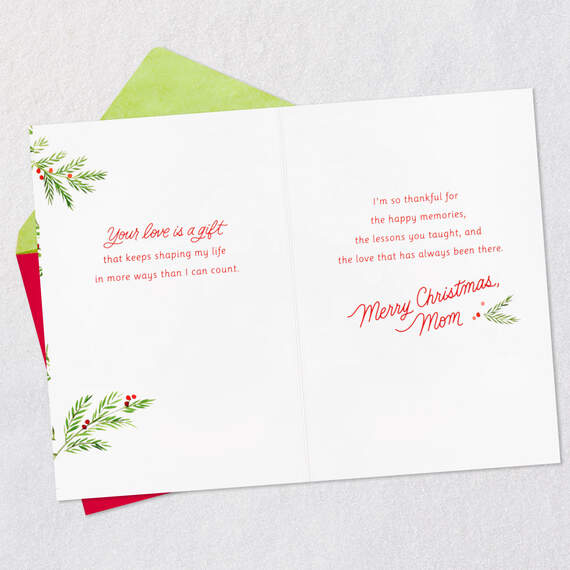 Your Love Is a Gift Christmas Card for Mom, , large image number 4