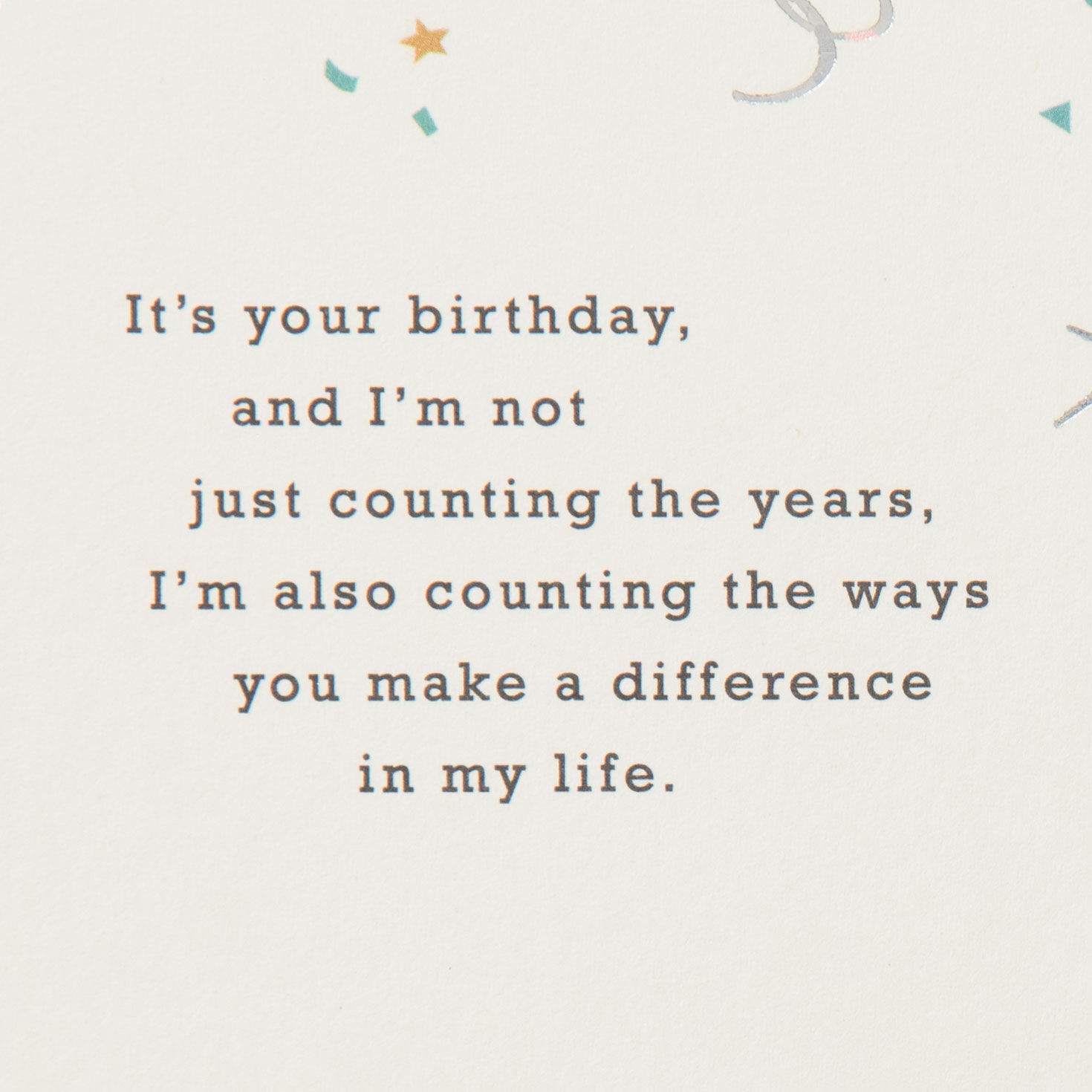 You Make a Difference in My Life Birthday Card for Dad, , large image number 2