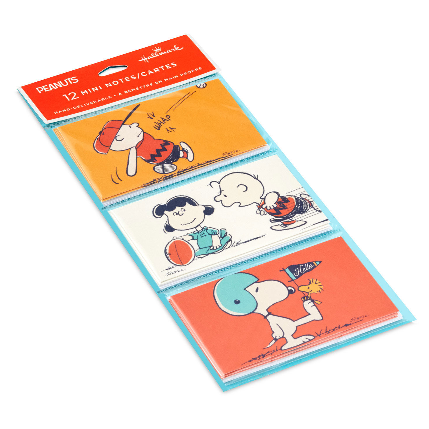 Peanuts Charlie Brown and Snoopy Mini Cards Pack package front image number 3