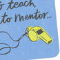 Sports Whistle on Blue Coach Thank You Card Card Front Detail image number 4