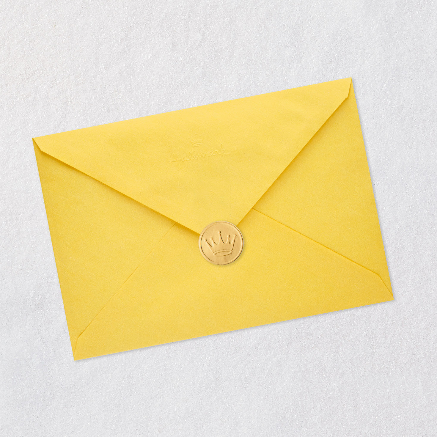 Old Couple Sitting on Sofa Funny Anniversary Card Envelope Back with Seal image number 8