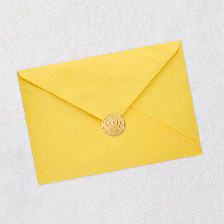 Old Couple Sitting on Sofa Funny Anniversary Card Envelope Back with Seal image number 8