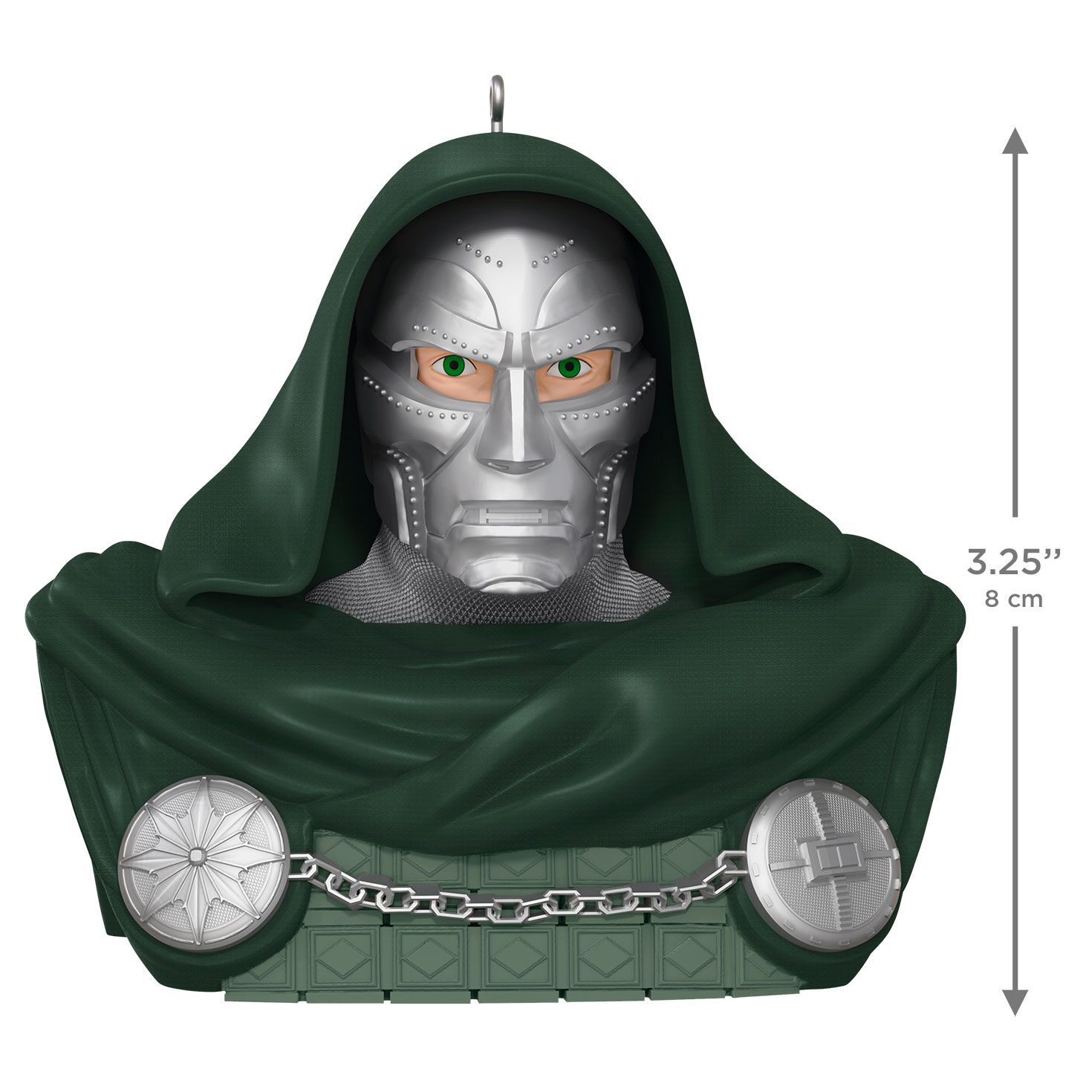 Marvel Doctor Doom Keepsake Ornament measurement image number 3